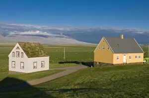 Images Dated 9th June 2009: Typical houses in Glaumbaer, Iceland, Polar Regions