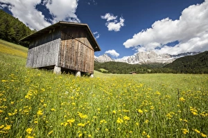 Mountain Hut Prints: A typical mountain hut in the Tires Valley