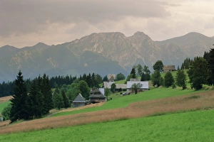 Sloping Prints: Typical Polish landscape near Zacopane