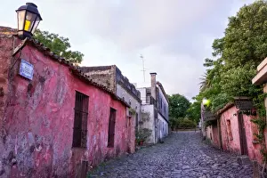 Uruguay Prints: Typical street in Colonia, UNESCO World Heritage Site, Uruguay, South America