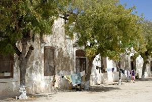 Mozambique Prints: Typical street, Mozambique island, Mozambique, Africa