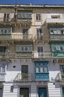 Typical window architecture, Valletta, Malta, Europe