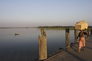 Carrying On Head Prints: U Beins Bridge, the longest teak span bridge in the world