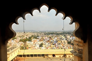 Udaipur Prints: Udaipur city view from Udaipur City Palace Museum, Rajasthan, India, Asia