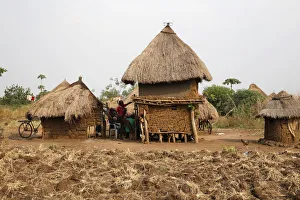 Children Prints: Ugandan village, Uganda, Africa