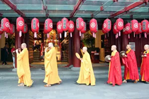 Celebration Gallery: Ullambana ceremony, Buddhist monks procession, Buddha Tooth Relic Temple, Chinatown