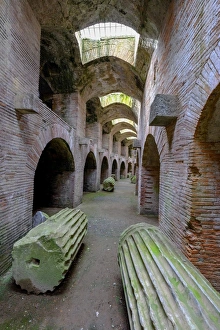 The Underground of the Flavian Amphitheater, the third largest Roman amphitheater in Italy