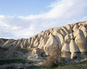 Uchisar Prints: Undulating cliffs of soft volcanic ash