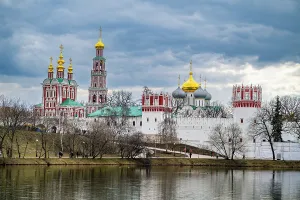 Russian Prints: Unesco heritage site Novodevichy Convent, Moscow, Russia