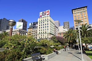 San Francisco Prints: Union Square, San Francisco, California, United States of America, North America