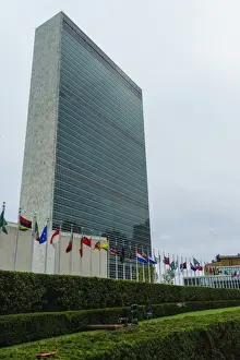 Hedge Prints: United Nations Headquarters, The United Nations Secretariat Building