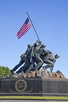 Soldier Prints: United States Marine Corps War Memorial, Washington D. C. USA