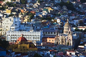 University building and Cathedral, Guanajuato, UNESCO World Heritage Site
