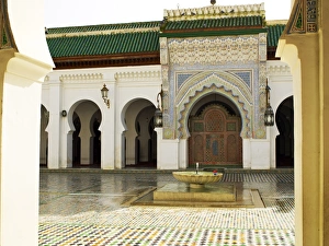 Tiling Prints: University, Fez, Morocco, North Africa, Africa