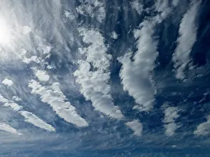 Meteorology Prints: Unusual cloud formation displays unique patterns off Isla del Carmen in Baja California Sur