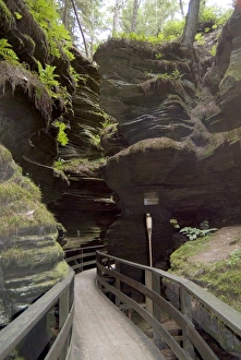 Rock Cliffs Prints: Upper Dells