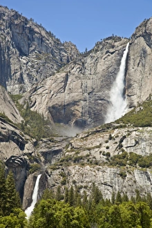 Sierra Nevada Prints: Upper and Lower Yosemite Falls, Yosemite Valley, Yosemite National Park