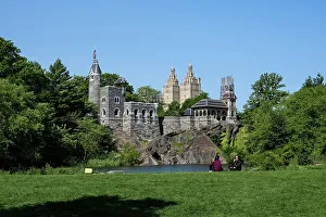 Public Park Prints: Urban landscape featuring Belvedere Castle