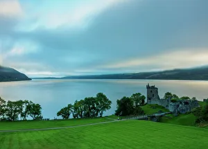 Remains Prints: Urquhart Castle and Loch Ness, Highlands, Scotland, United Kingdom, Europe