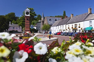 Usk Twyn Square, Usk, Monmouthshire, Wales, United Kingdom, Europe