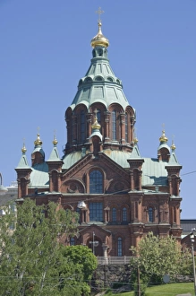 Helsinki Prints: Uspensky Cathedral, Helsinki, Finland, Scandinavia, Europe
