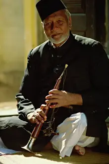 One Man Only Prints: Ustad Bismillah Khan, shehnai player and one of Indias most brilliant musicians