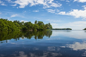 Federated States Of Micronesia Prints: Utwe lagoon, UNESCO Biosphere Reserve, Kosrae, Federated States of Micronesia, South