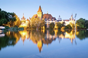 Budapest Prints: Vajdahunyad Castle in Budapest City Park, Budapest, Hungary