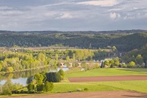 Dordogne Prints: The valley of the Dordogne River, Dordogne, France, Europe
