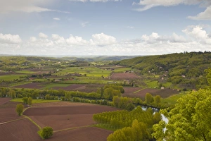 Dordogne Prints: The valley of the Dordogne in south western France, Europe