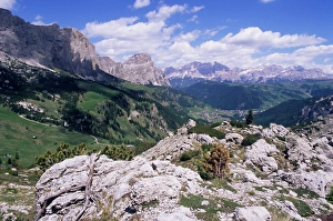 Gardena Pass Prints: Valley east of Gardena Pass