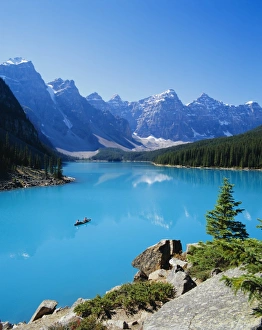 Rockie Prints: Valley of the Ten Peaks, Lake Moraine, Rocky Mountains, Banff National Park