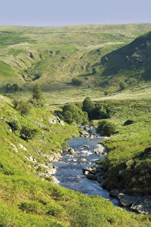 Valley of the River Claerwen in the Cambrian Mountains, mid-Wales, United Kingdom, Europe
