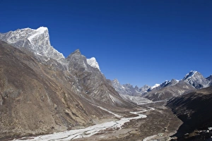River Valley Prints: Valley in the Solu Khumbu Everest Region, Periche, Sagarmatha National Park