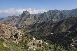 The valley of Vallehermoso, La Gomera, Canary Islands, Spain, Europe