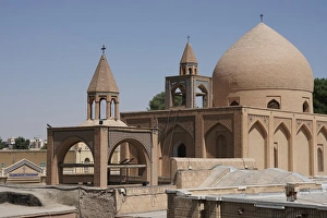 Typically Iranian Prints: Vank Cathedral (Armenian), Isfahan, Iran, Middle East