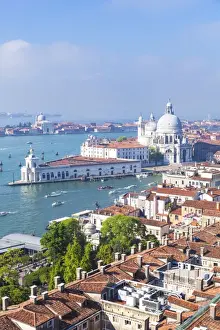 Grand Canal Prints: Vaporettos (water taxis), rooftops and the church of Santa Maria della Salute