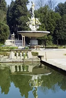 Images Dated 30th March 2008: Vasca dell Isola (Islands Pond), Oceans Fountain, Boboli Gardens