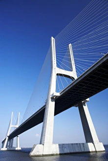 Tagus Prints: Vasco da Gama bridge over the Tejo river