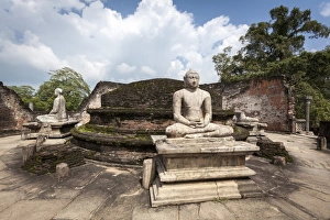 Sri Lankan Prints: Vatadage ancient ruins, Polonnaruwa, UNESCO World Heritage Site, Sri Lanka, Asia
