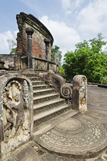 Vatadage, Quadrangle, Polonnaruwa, UNESCO World Heritage Site, North Central Province, Sri Lanka, Asia