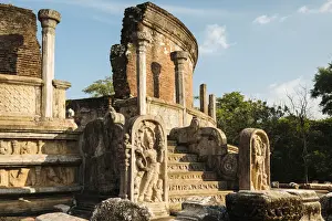 Sri Lankan Prints: Vatadage Temple, Polonnaruwa, UNESCO World Heritage Site, North Central Province