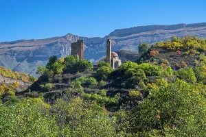 Rustic Prints: Vatan memorial complex stands amidst mountains and trees in Dagestan