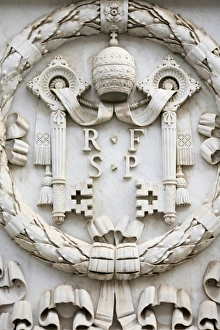 Symbol Prints: Vatican coat of arms, Vatican, Rome, Lazio, Italy, Europe