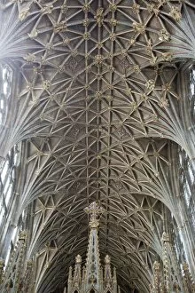 Images Dated 27th May 2009: Vaulting in the roof, Gloucester Cathedral, Gloucester, Gloucestershire