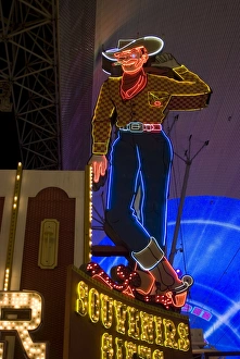 Vegas Vic, Fremont Street, Las Vegas, Nevada, United States of America, North America