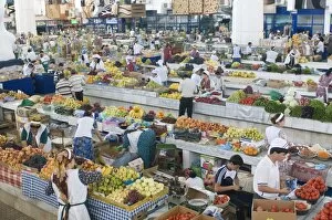 Vegetable bazaar of Ashgabad, Turkmenistan, Central Asia, Asia