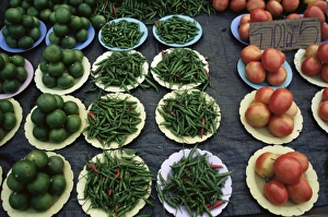 Vege Table Prints: Vegetables in the market