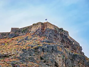 Chania Region Prints: Venetian Fort Ruins, Imeri Gramvousa, Chania Region, Crete, Greek Islands, Greece, Europe
