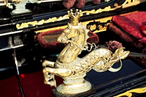 Folk Lore Prints: Detail of Venetian gondola